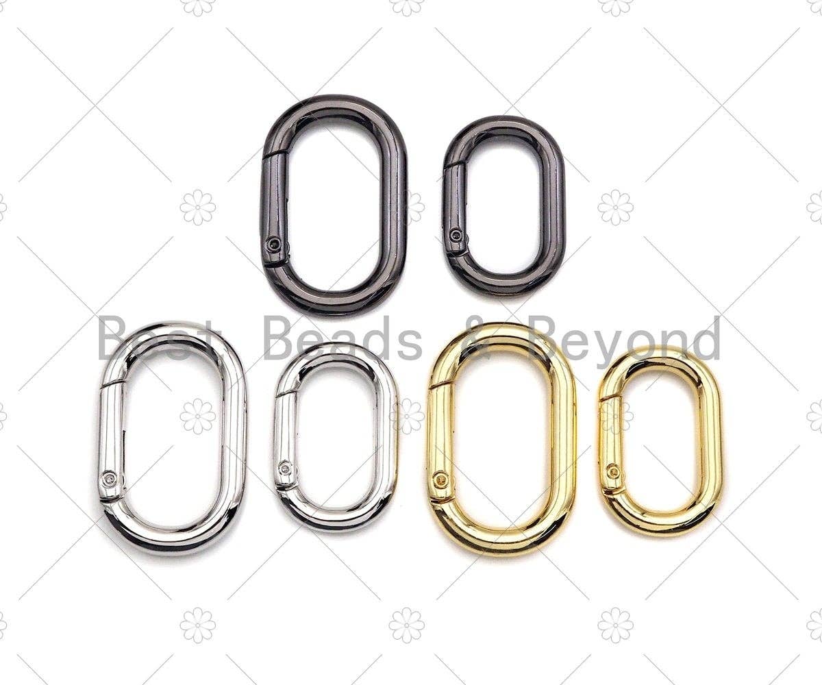 High Quality Large Gold/Silver/Gunmental Carabiner Clasp, Snap Clip Trigger Clasp, Spring Buckle Clasp for Purse Key Jewelery, sku#K126C
