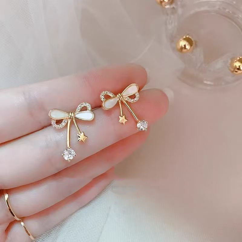 Korean-style High-end Hong Kong Style Vintage Earrings For Women