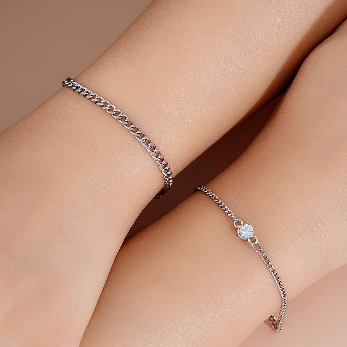 Stainless Steel European And American-style Mens And Womens Bracelet