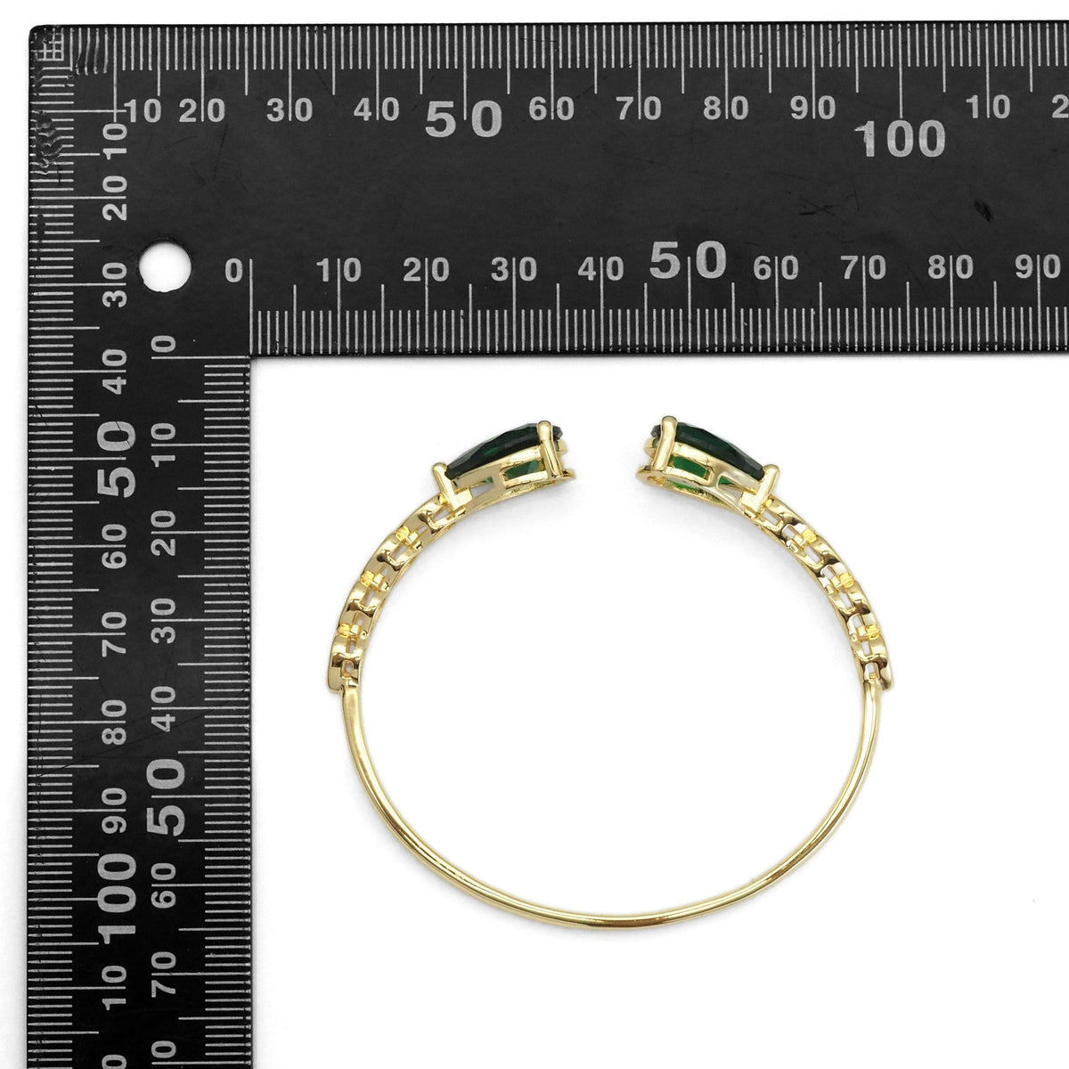 Colorful Teardrop Crystal Gold Adjustable Bracelet, Sku#LX284