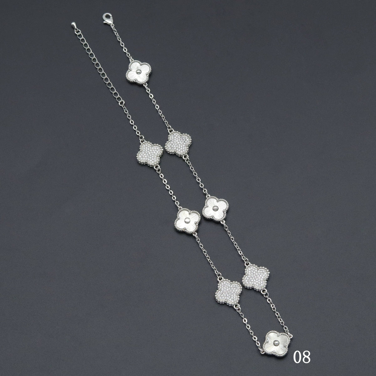 14 colors Flower Necklace, Green Pink Blue black silver gold white flower necklace, Sku#FH227