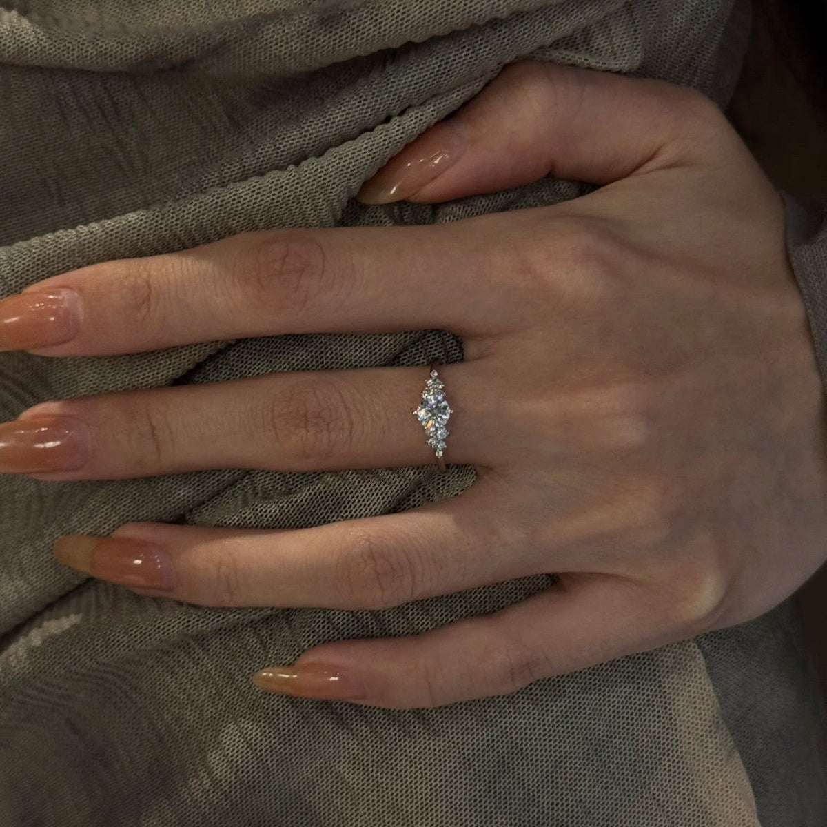 S925 Sterling Silver Berlin Love Letter Zircon Open Ring For Women, Luxury Shiny Zircon, Elegant & Versatile Commute Ring