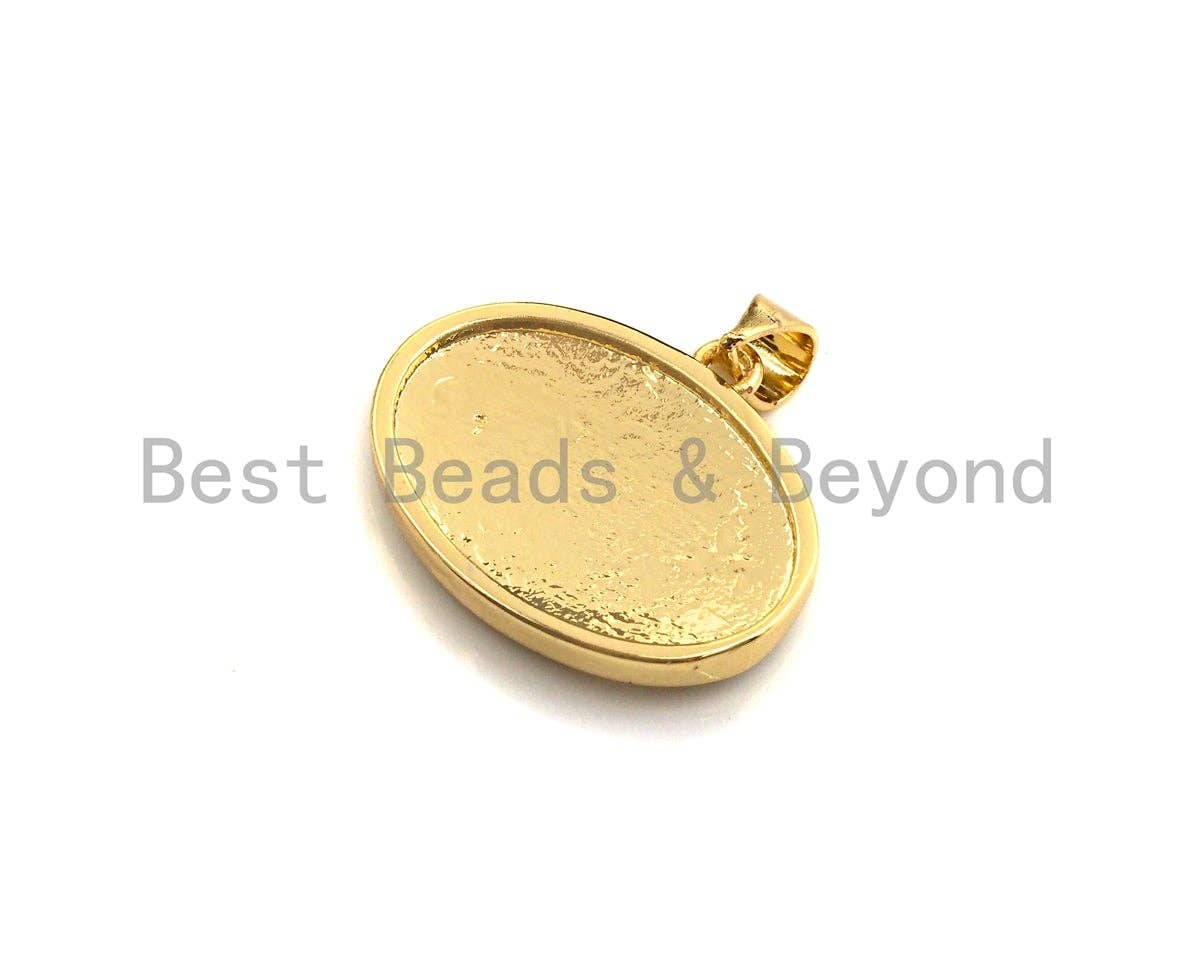 Enamel Colorful Oval Evil Eye With Eyelash Pendant,18x21mm,sku#F1034C