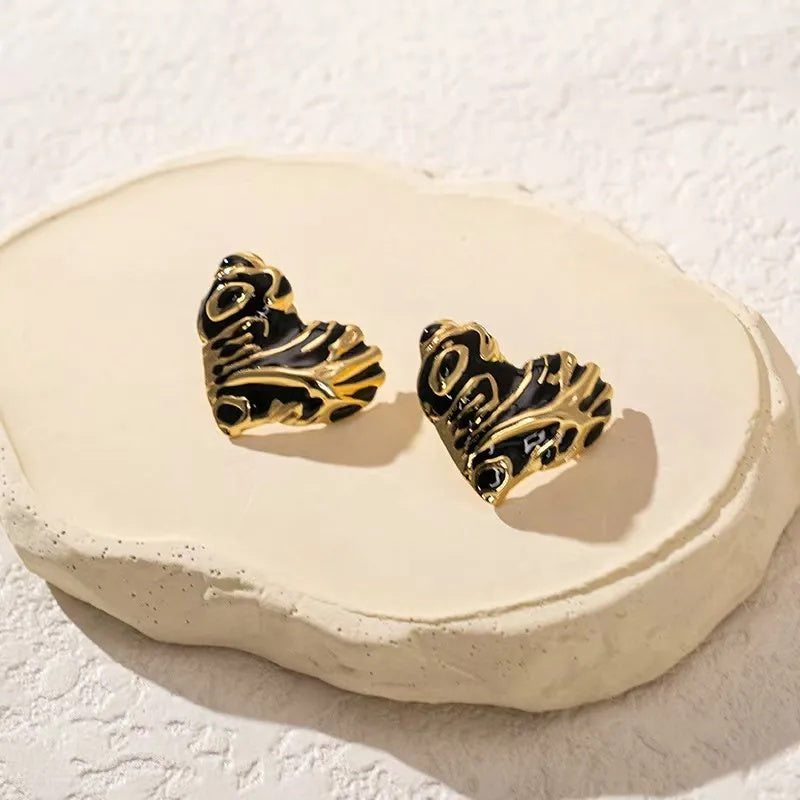 Stainless Steel Oil-dripping Women's Earrings