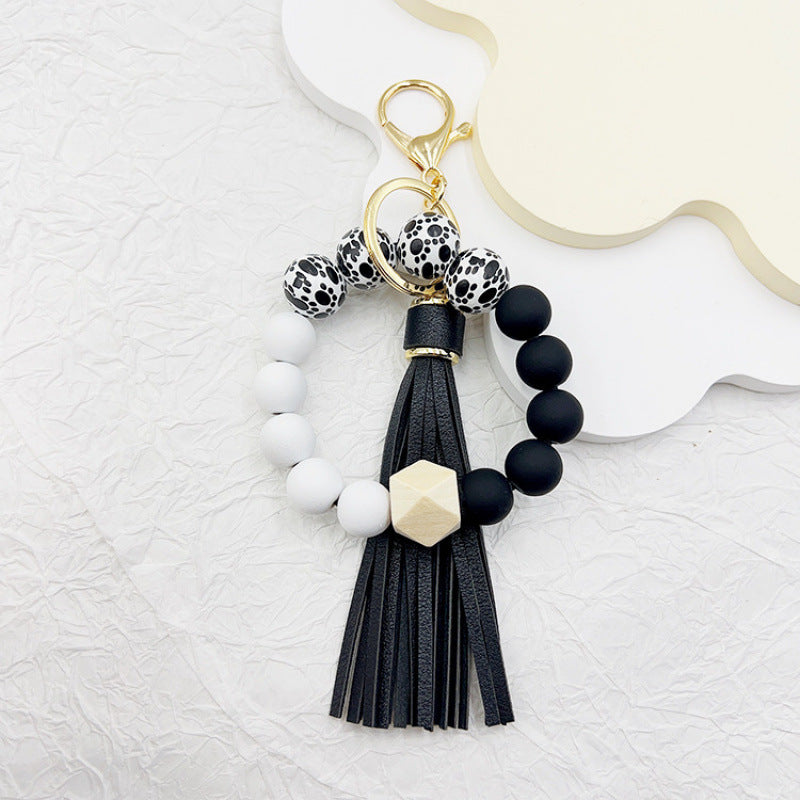 Silicone Tassel Bead Bag Accessory Pendant