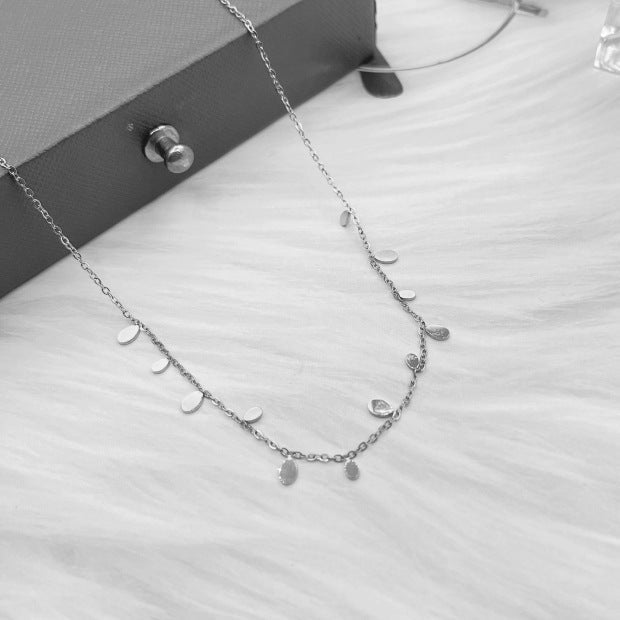 Water Drop Titanium Steel Necklace For Women
