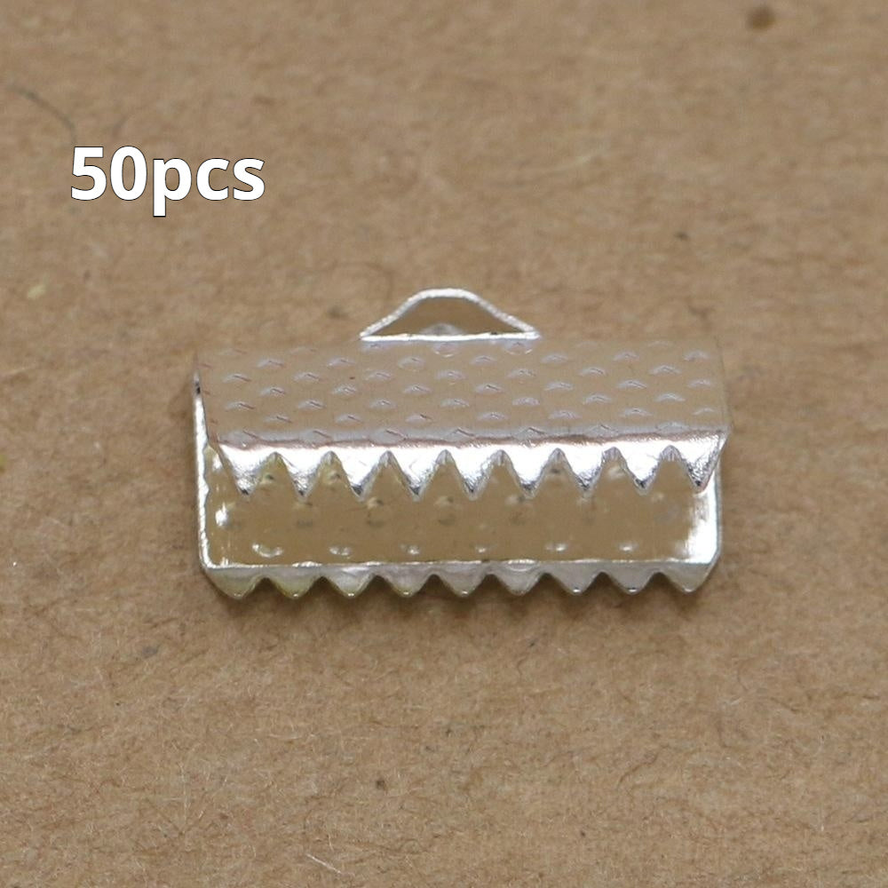 Flat Wire Clip Leather Cord Buckle Jewelry Material Accessories