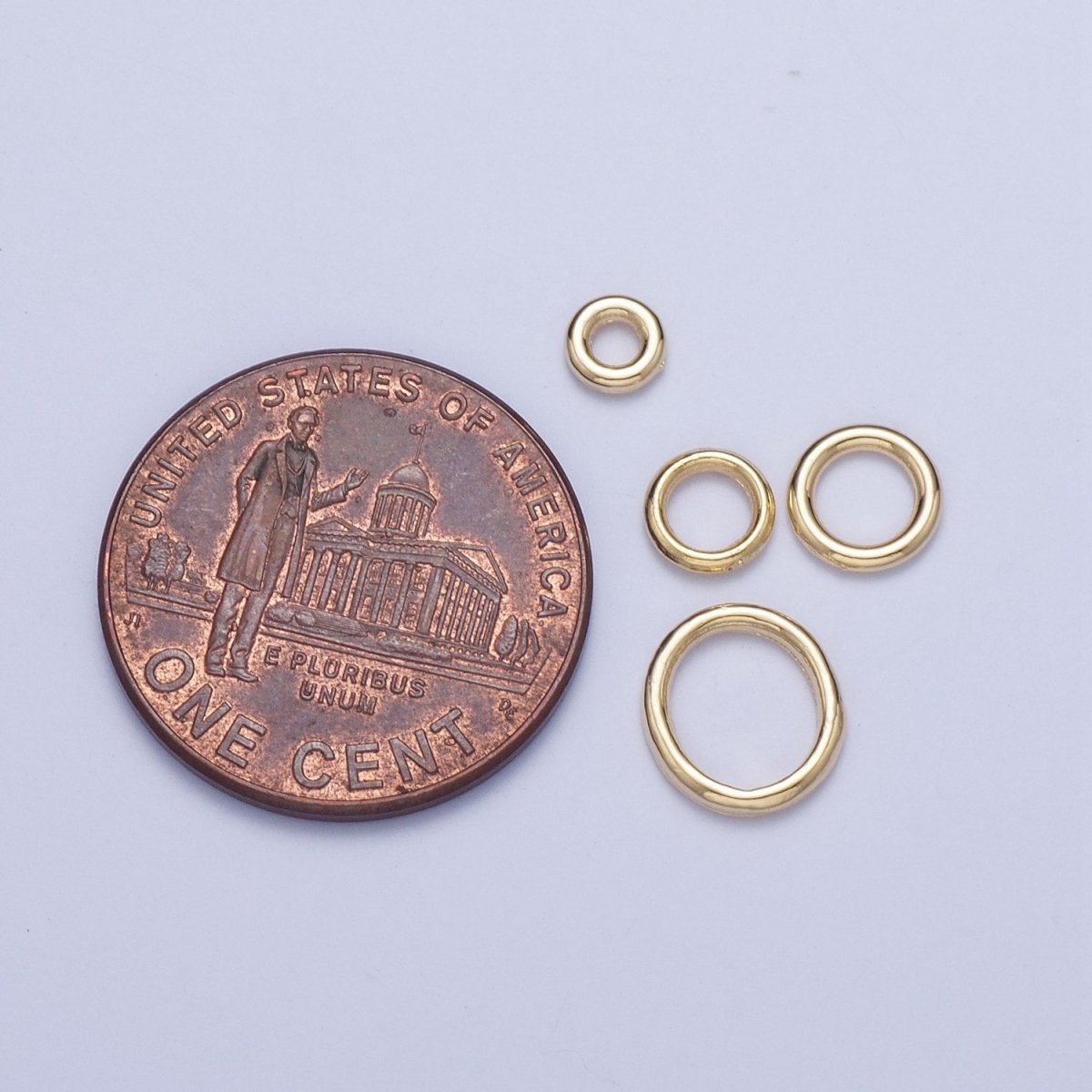 bag Soldered Gold Jump Rings Supply Findings For Jewelry Making L-925-L-928