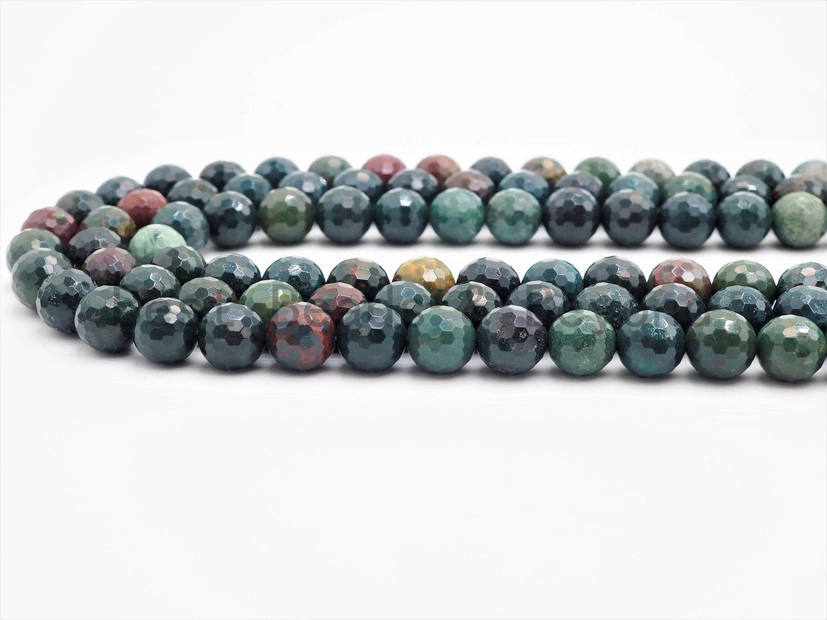 High Quality Natural Smooth/Faceted Round Bloodstone Beads, SKU#U427