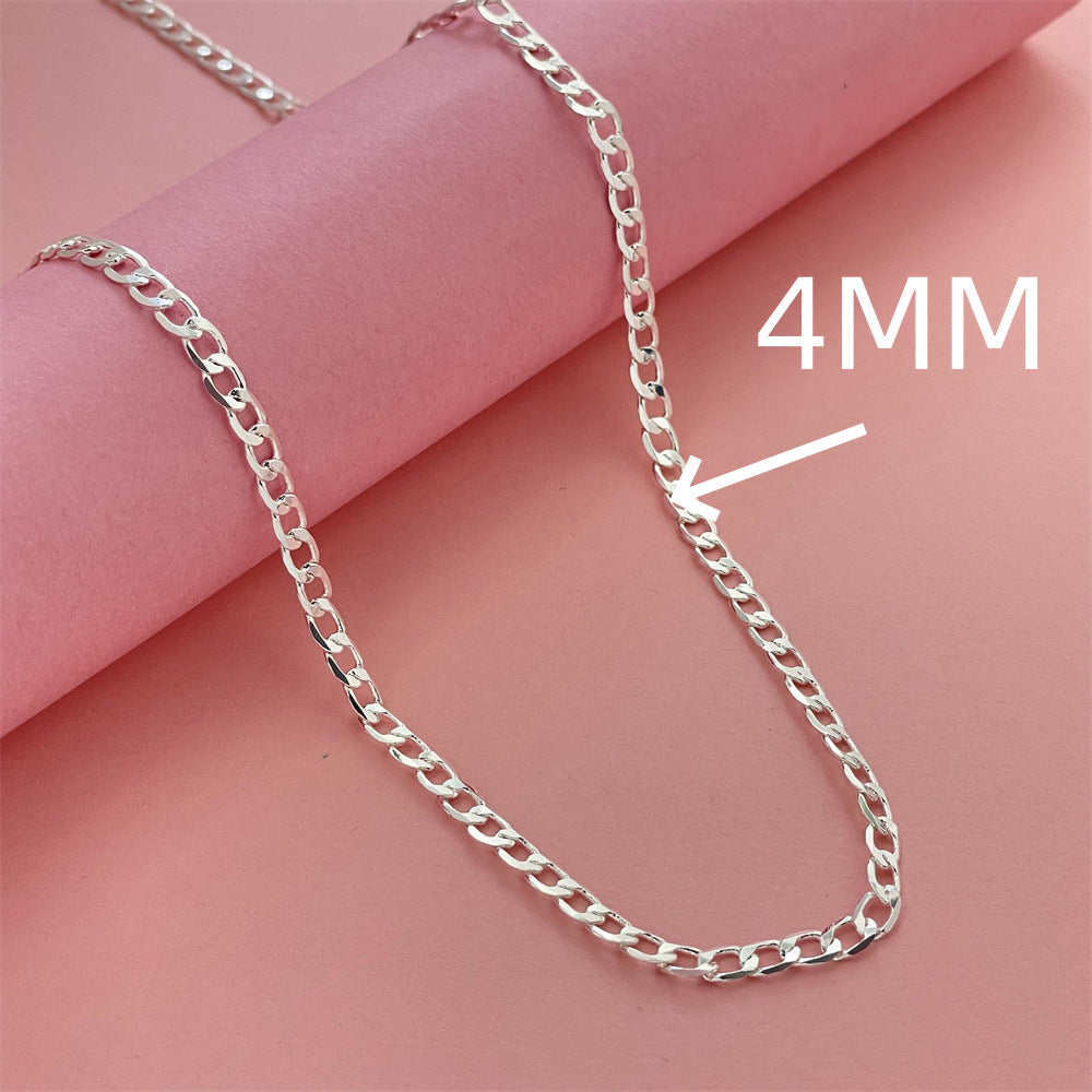 Silver-plated NK Chain Mens Cuban-link Chain 11 Link Design