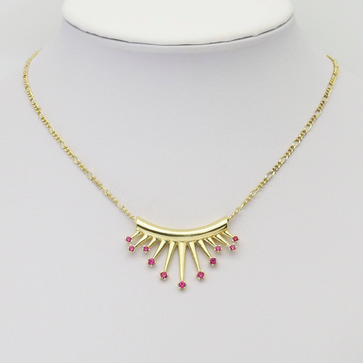 Colorful CZ Gold Celebration Dream Star Tube Pendant, Sku#LX337