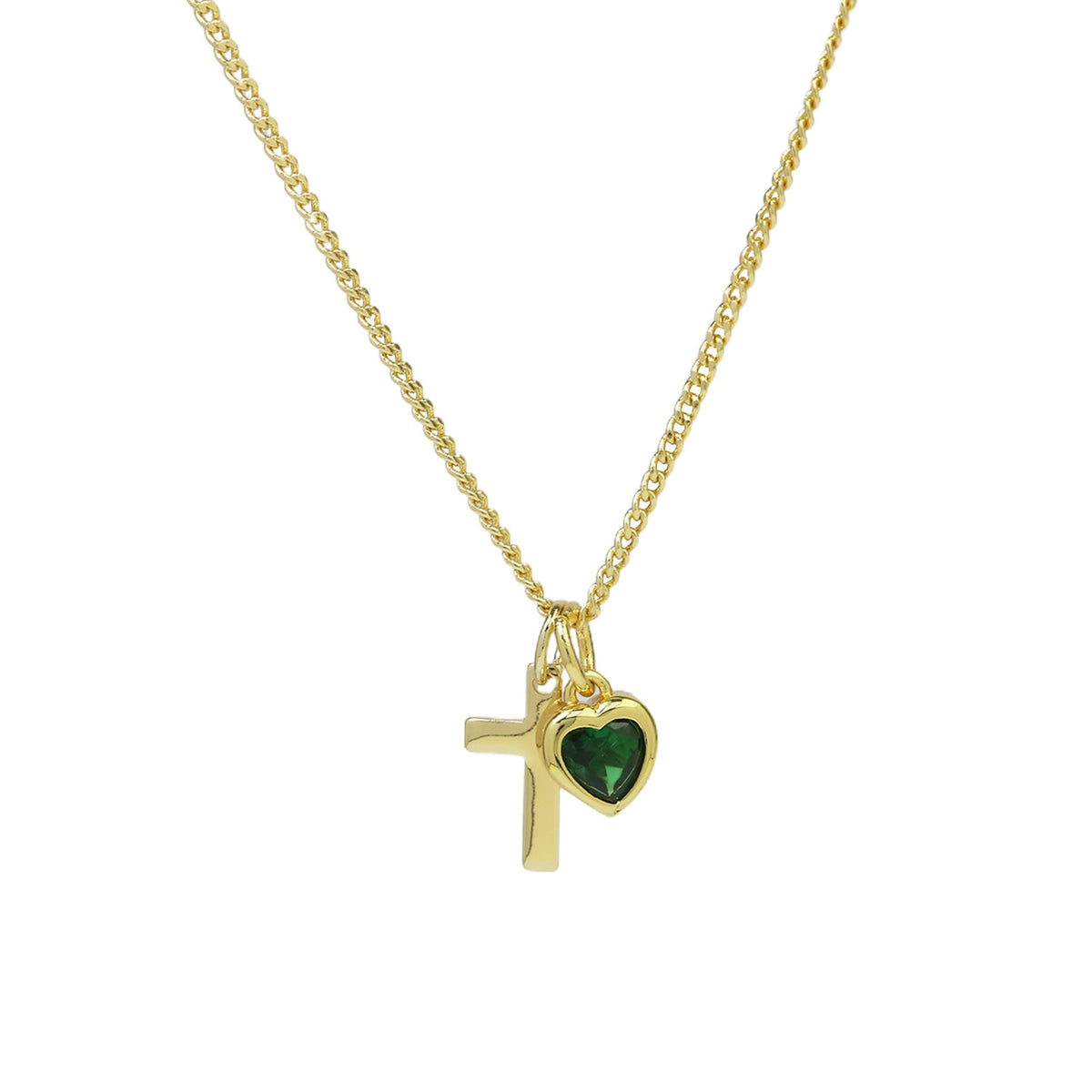Heart-Shaped December Birthstone Pendant Necklace