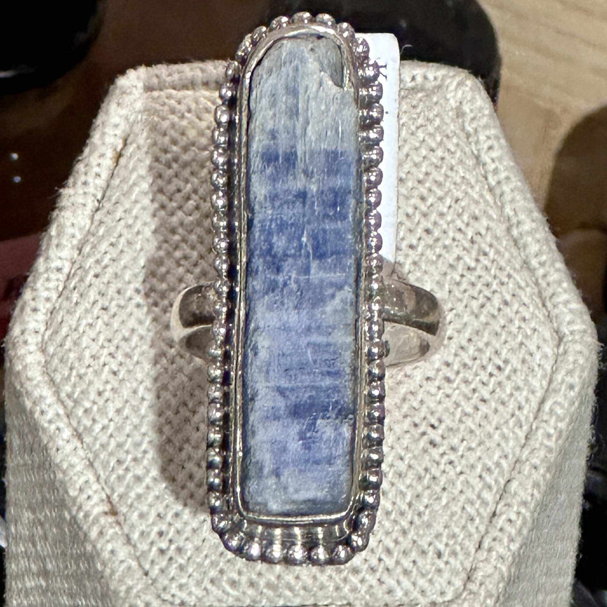 Sterling Silver Blue Kyanite Ring Size 6 "Journey"