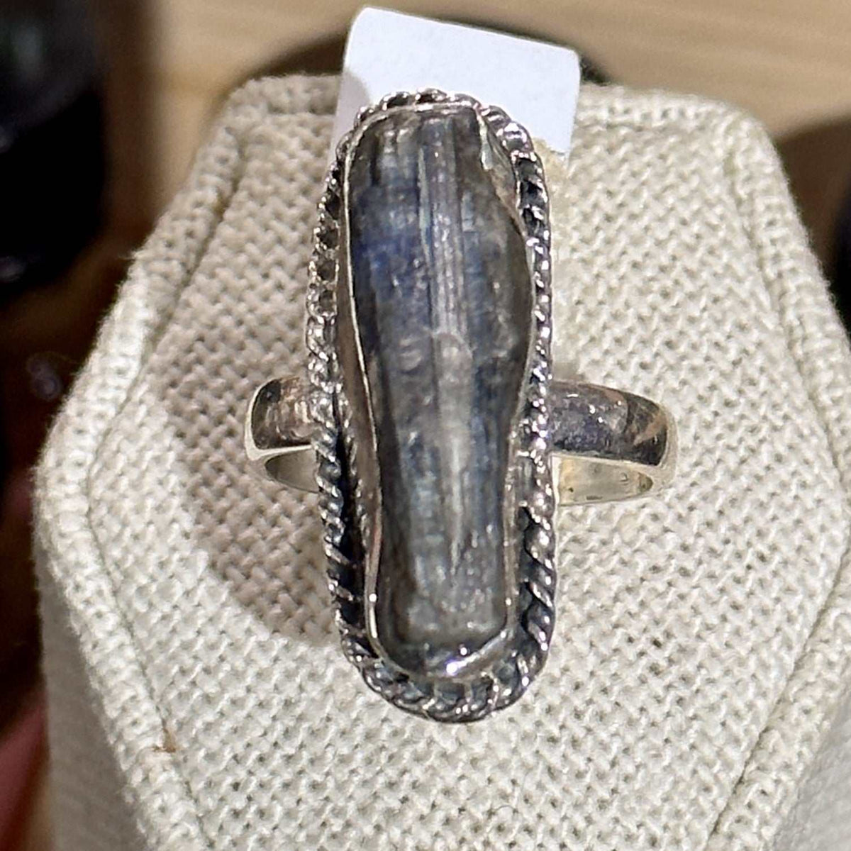 Sterling Silver Blue Kyanite Ring Size 6 "Strength"