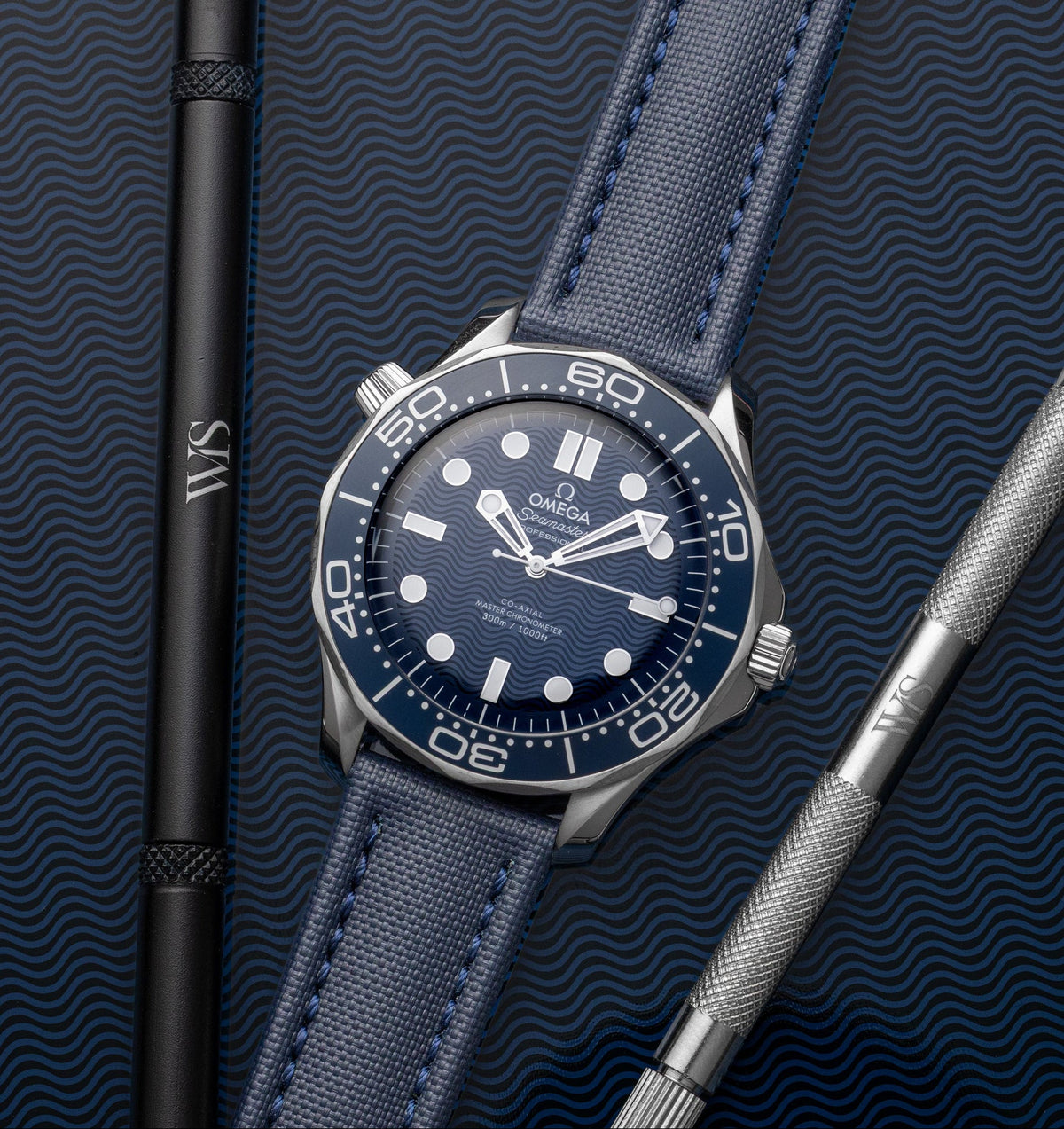 Midnight Blue Sailcloth Strap 21mm