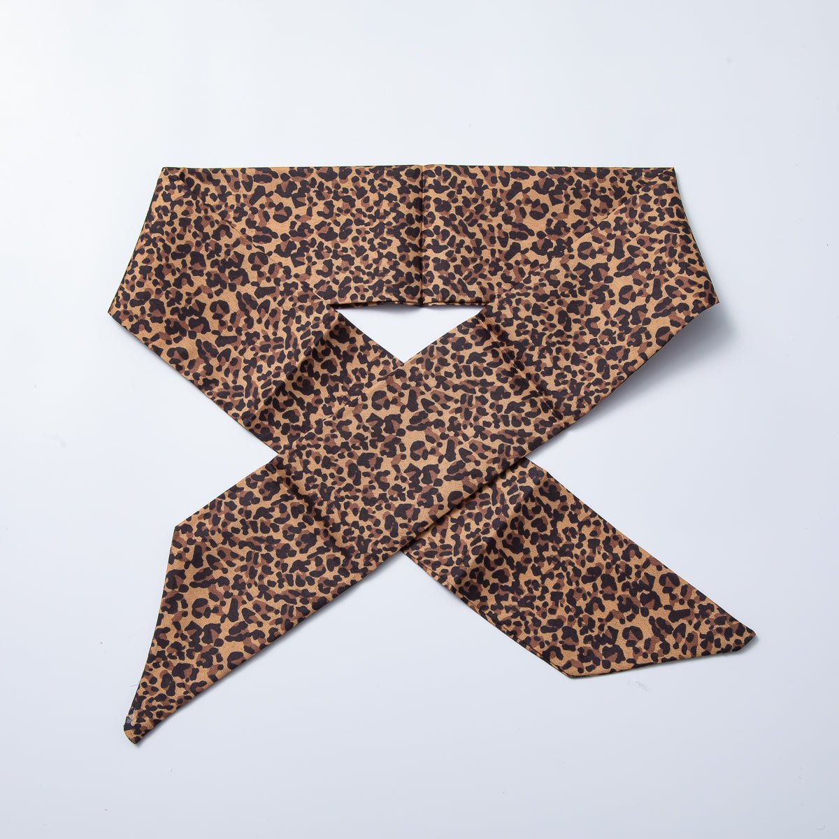 Brown Stripped, Flower, Mosh Green Soft Faux Silk Bandana Scarf Necklace | WA-1588