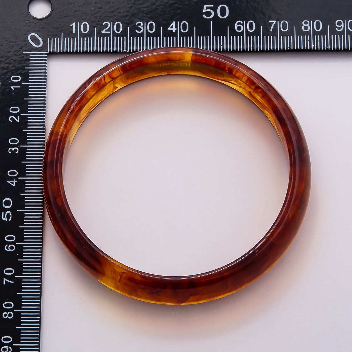 Brown, White, Red, Cream, Blue, Pink, Green, Teal Marble Thin Acrylic Resin Bangle Bracelet | WA-04423 ~ WA-04430