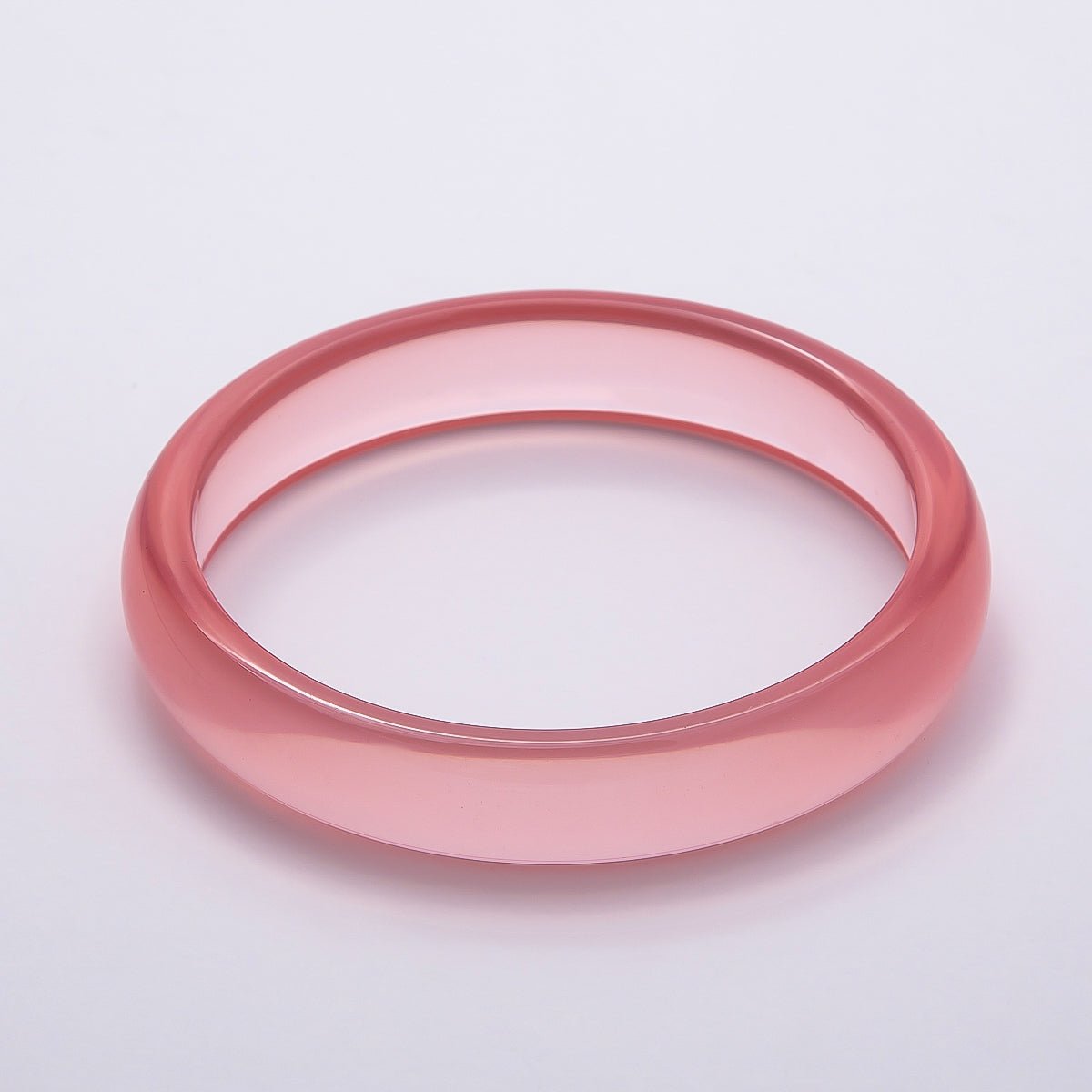 Brown, White, Red, Cream, Blue, Pink, Green, Teal Marble Thin Acrylic Resin Bangle Bracelet | WA-04423 ~ WA-04430