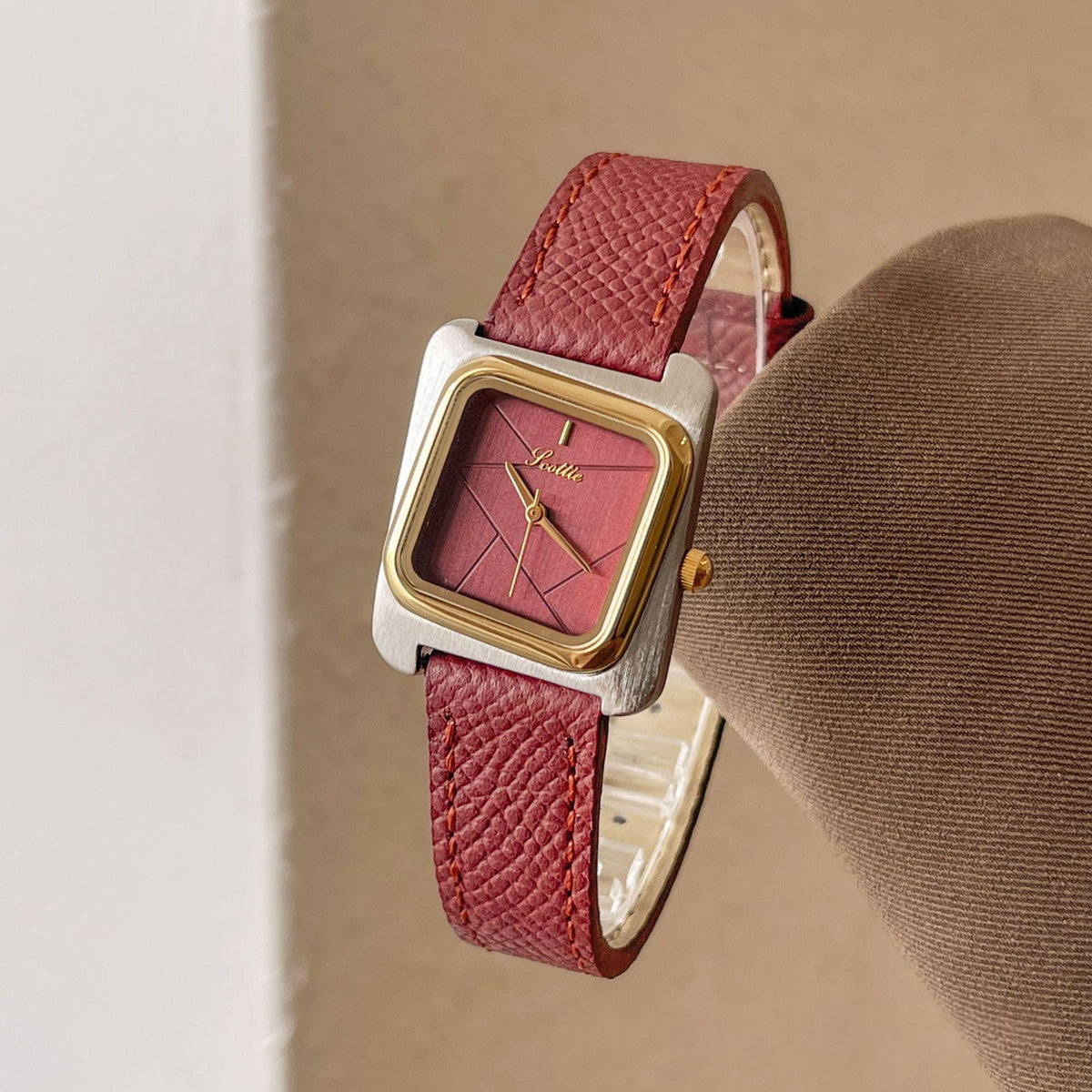 Square Steel-band Waterproof Quartz Watch