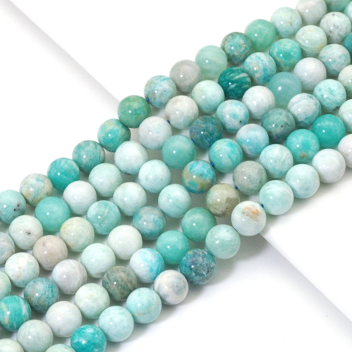 Genuine Amazonite, 6mm/8mm/10mm Round Smooth Beads, Sku#U1619