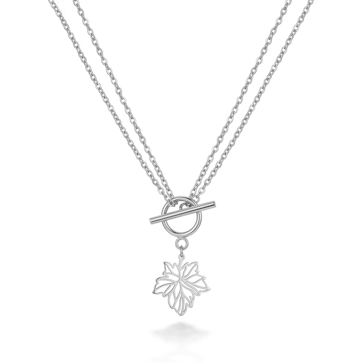 Stainless Steel Gold Heart Butterfly Clavicle Necklace For Women, Dainty Non Fading Elegant Versatile New Lady Neck Jewelry