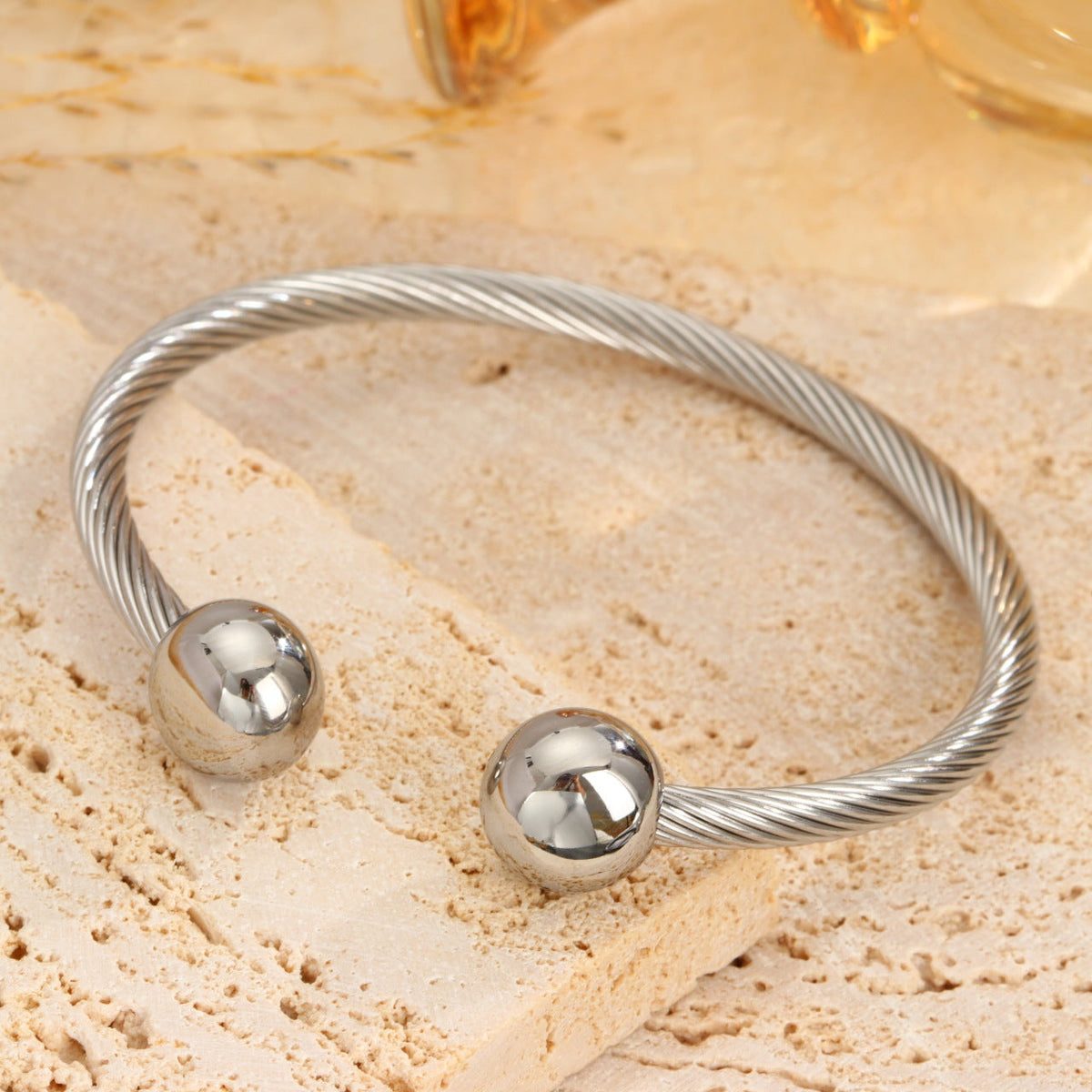 Twisted Steel Wire Bracelet For Men And Women