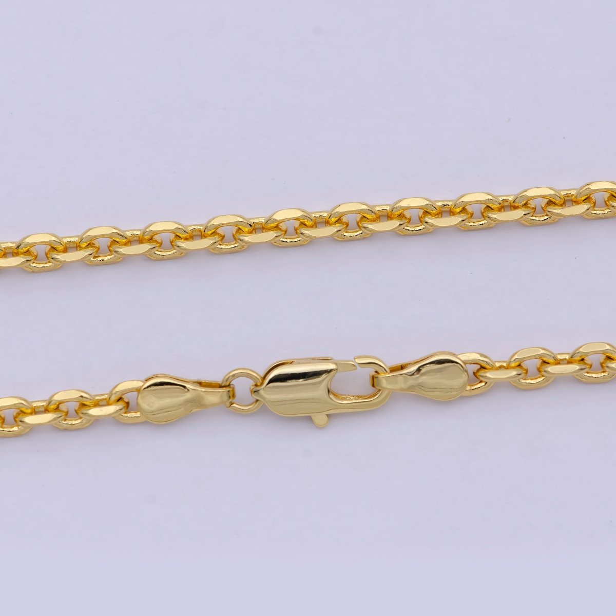Cable Chain necklace, 24k gold filled chain Dainty gold filled chain, minimalist necklace 17.7 inch chain | WA-809 Clearance Pricing