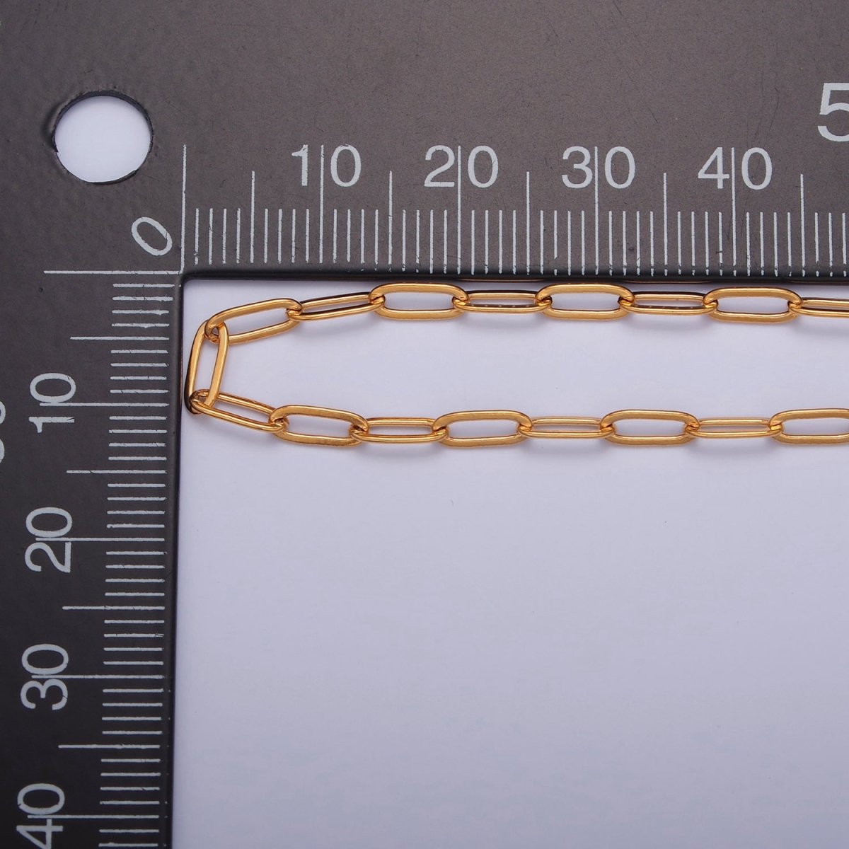 Cable Link Unfinished Chain, 7.3mm x 2.8mm, 24k Gold Filled Chain 19.5 inch long | WA-1383 Clearance Pricing