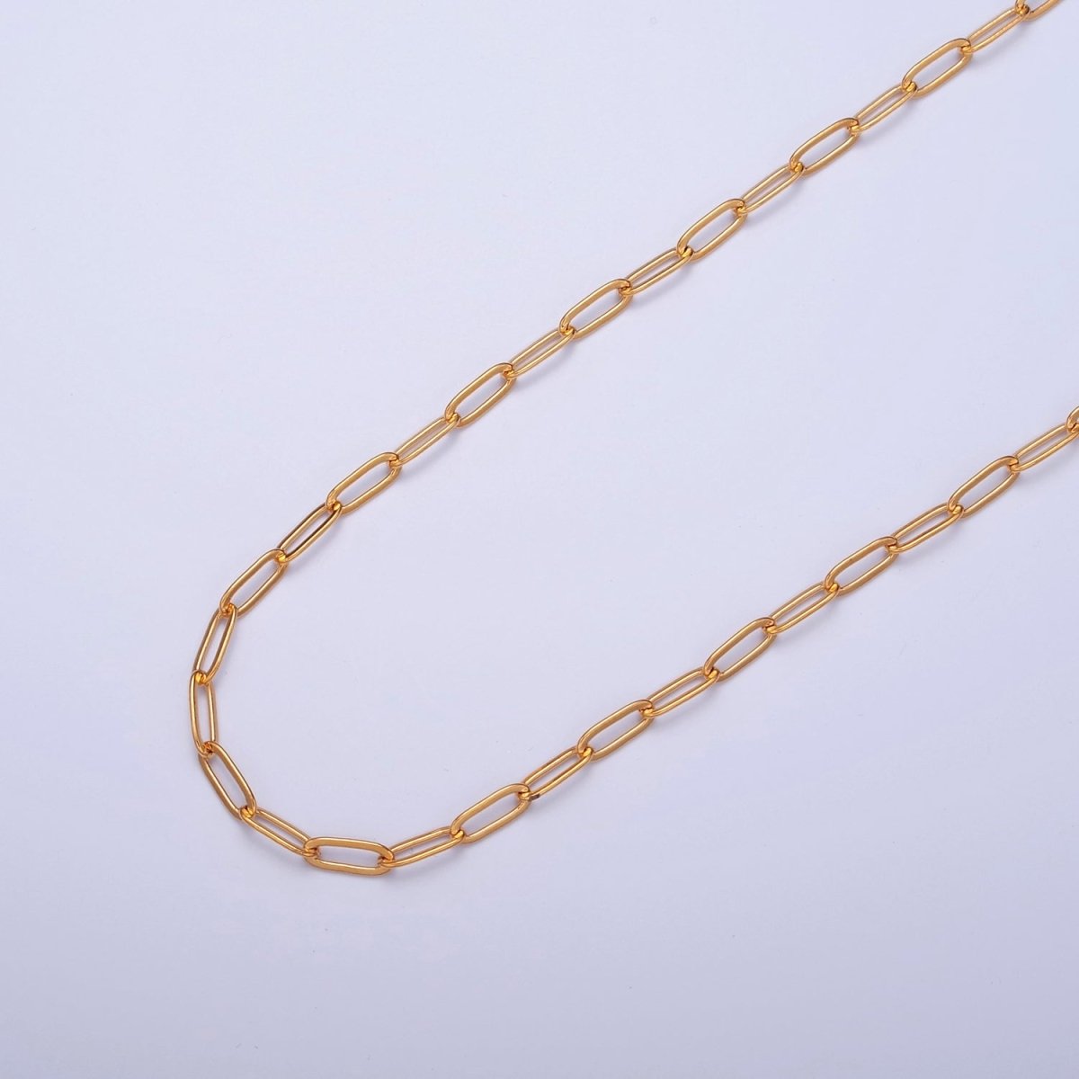 Cable Link Unfinished Chain, 7.3mm x 2.8mm, 24k Gold Filled Chain 19.5 inch long | WA-1383 Clearance Pricing