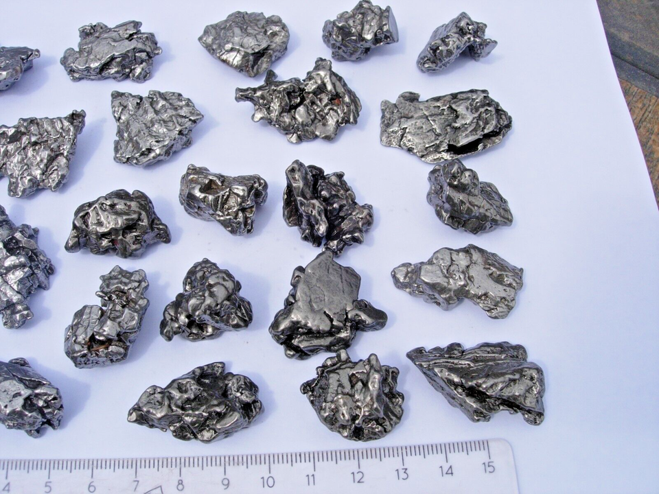 Campo del Cielo Real 513g Wholesale Lot of 29 Iron Nickel Meteorites