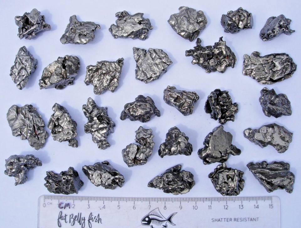 Campo del Cielo Real 513g Wholesale Lot of 29 Iron Nickel Meteorites