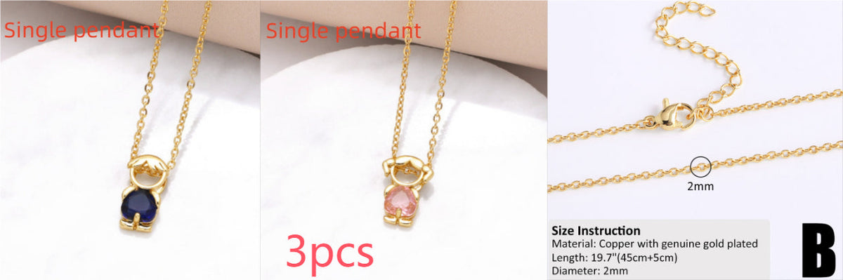 Copper-plated 18k Gold DIY Hip-hop All-match Chain Necklace