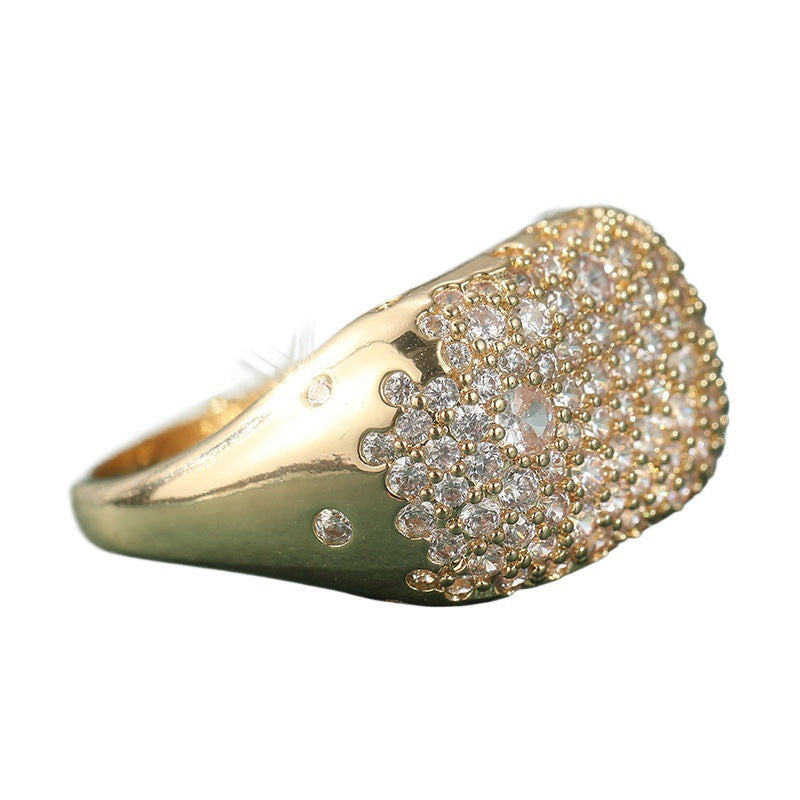 Synthetic Rainbow Zircon Ring Wedding Party