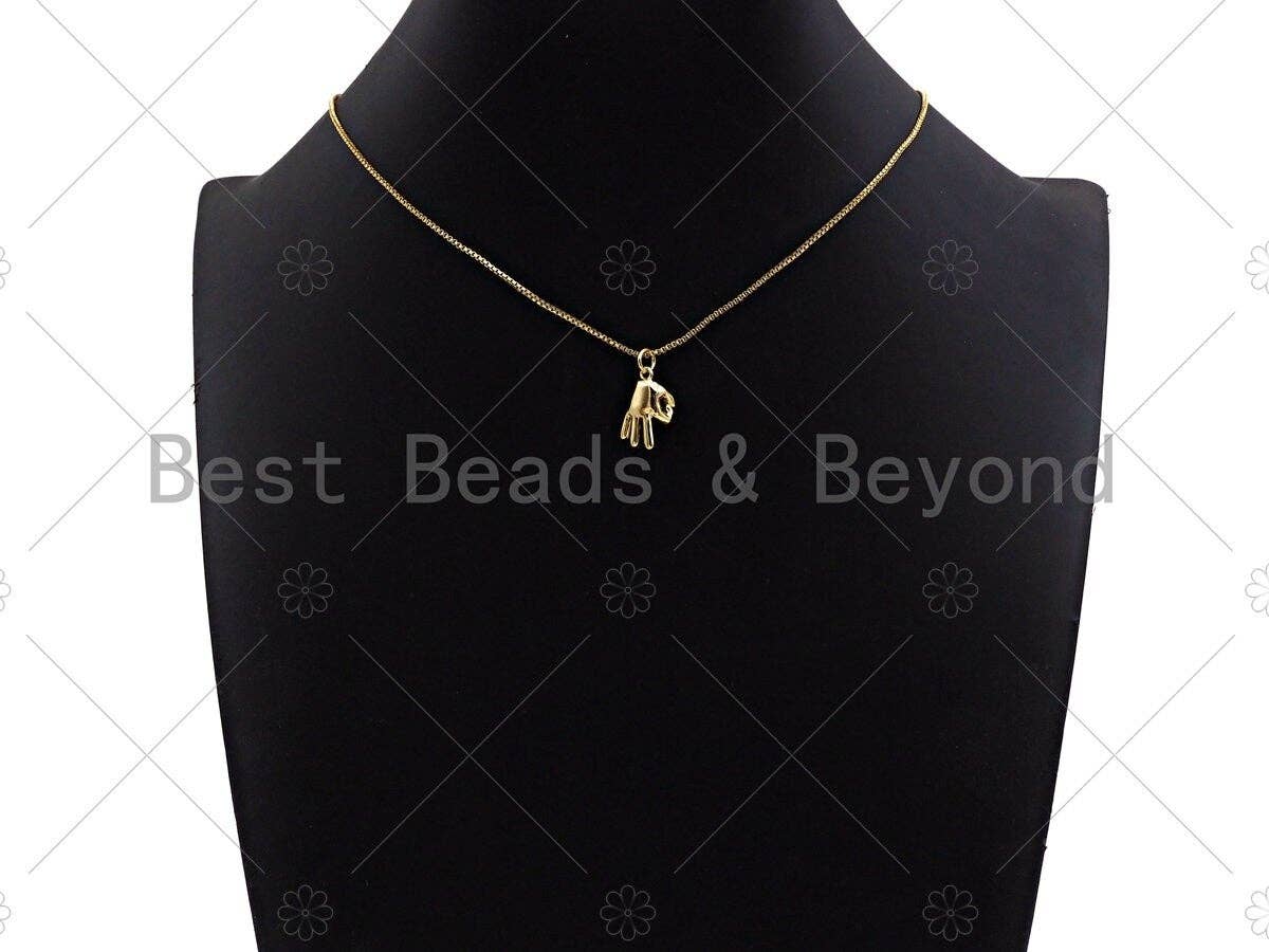 High Polished OK Hand Gesture Shape Pendant/Charm,Cubic Zirconia Charm, Necklace Bracelet Charm Pendant,10x16mm, Sku#L418