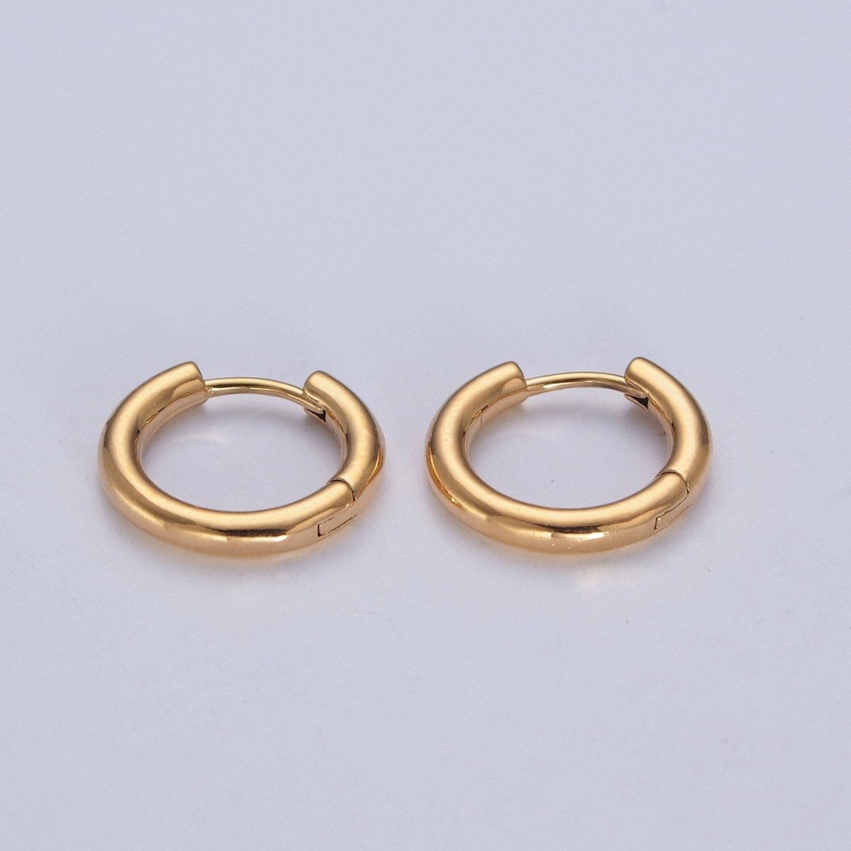 Chunky Gold Classic Huggie Minimalist Hoops | P-332 P-333 P-334 P-335 P-336
