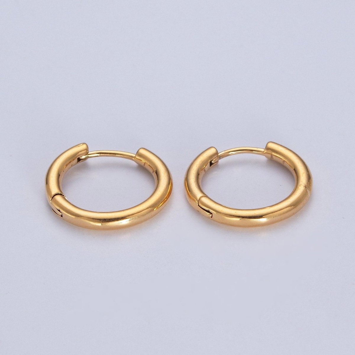 Chunky Gold Classic Huggie Minimalist Hoops | P-332 P-333 P-334 P-335 P-336
