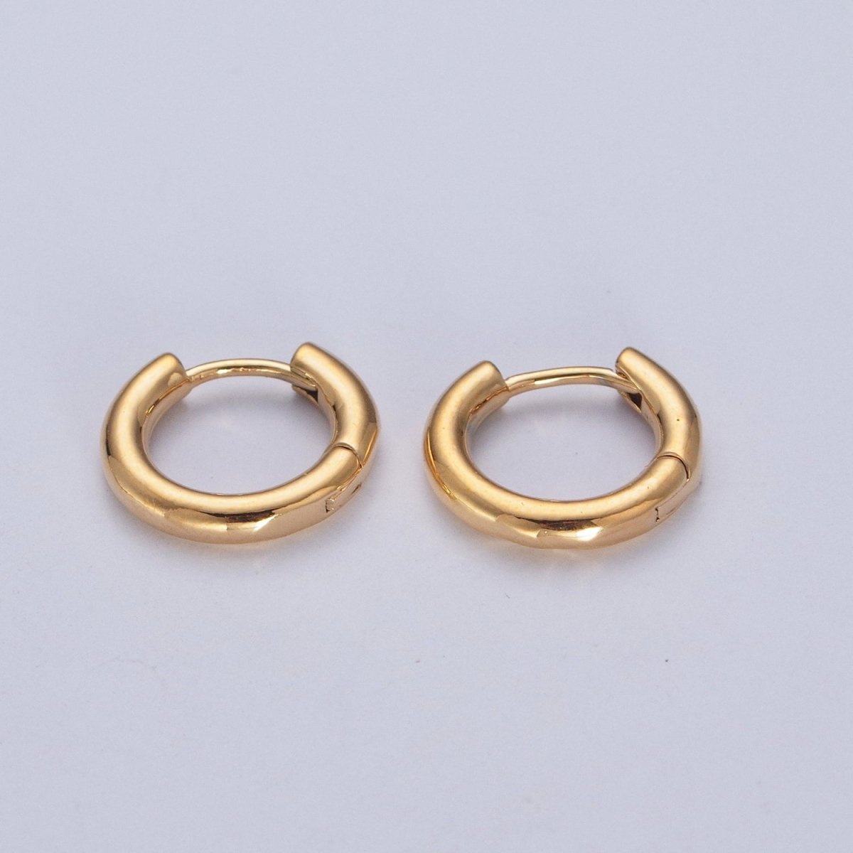 Chunky Gold Classic Huggie Minimalist Hoops | P-332 P-333 P-334 P-335 P-336