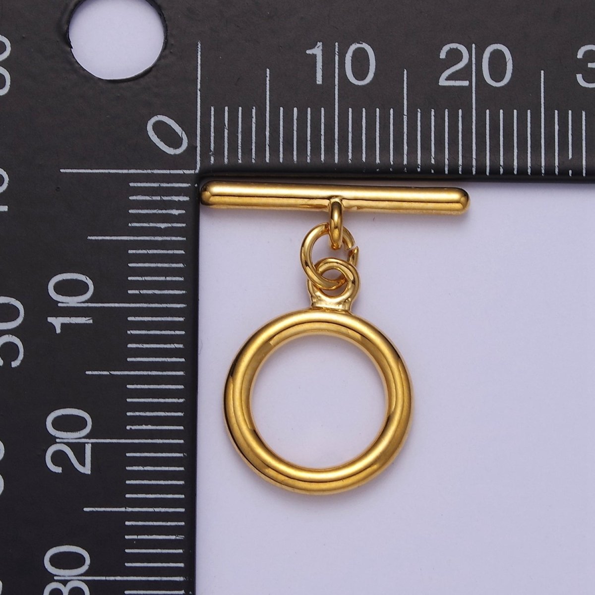 Classic 24k Gold Filled Round Toggle Clasp, Jewelry Clasp OT Clasp Findings L-708~L-710