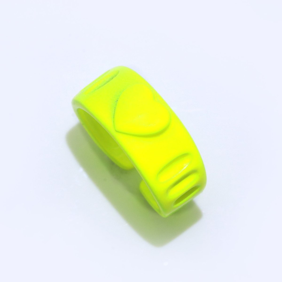 Colorful Resin Enamel Acrylic Ring Chunky Retro Rings Y2k Ring Heart Love Jewelry