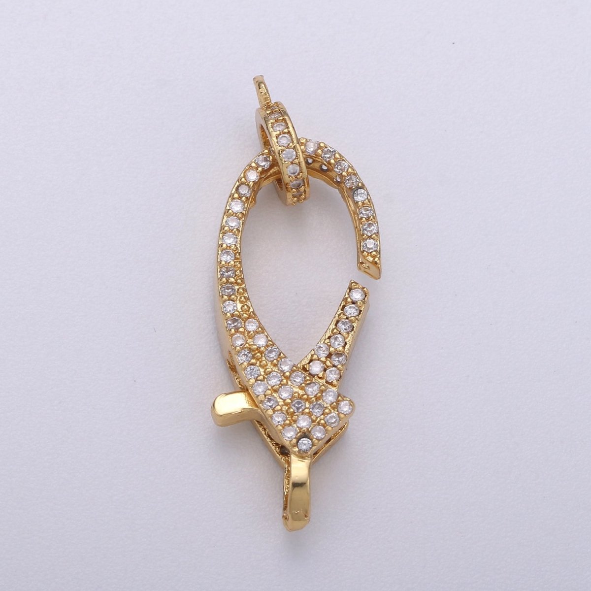 Crystal Gold Lobster Claw Clasp Gold Filled Jewelry Supplies K-761