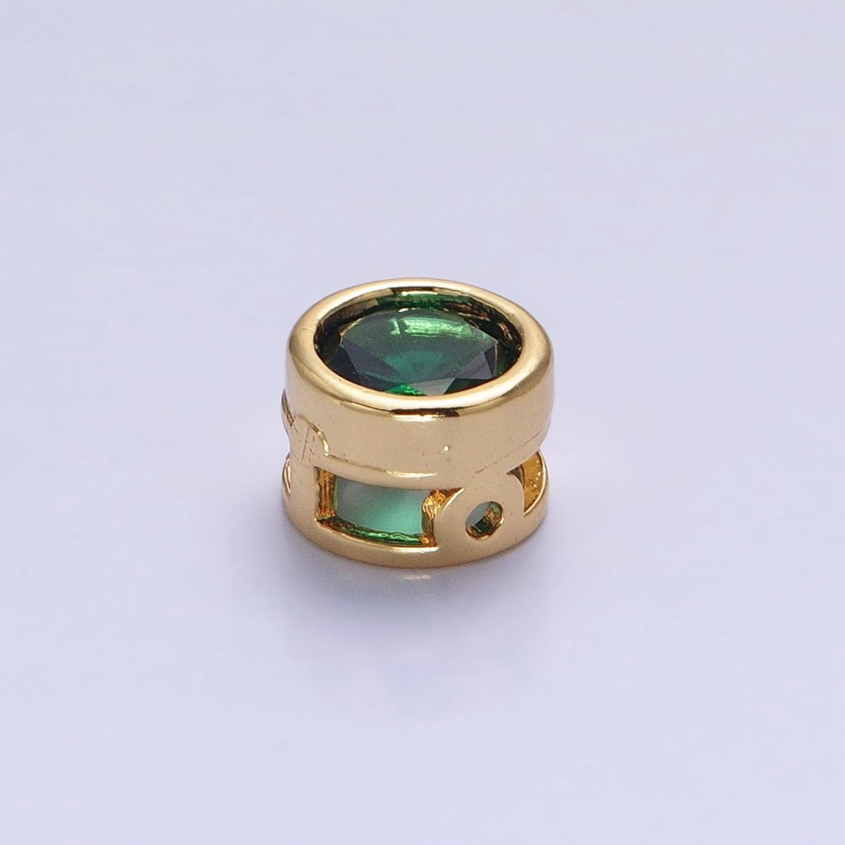 Cubiz Zirconia Round Circle Beads - 7.5mm Small CZ Colorful Geometric Jewelry Gold Beads spacer B-229 B-230 B-236 B-238 B-240 B-245 B-248
