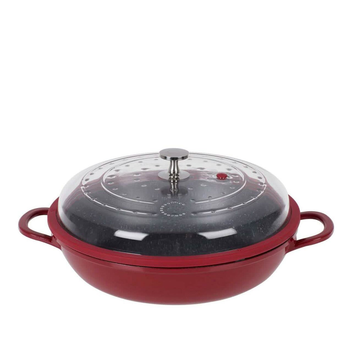 Curtis Stone 4-Quart Cast Aluminum Pan with Glass Lid (Refurbished)