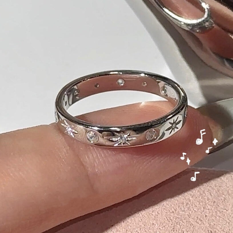 Simple Niche Minimalist Open Ring For Women, Fashion Light Luxury High-End Jewelry, Elegant & Versatile