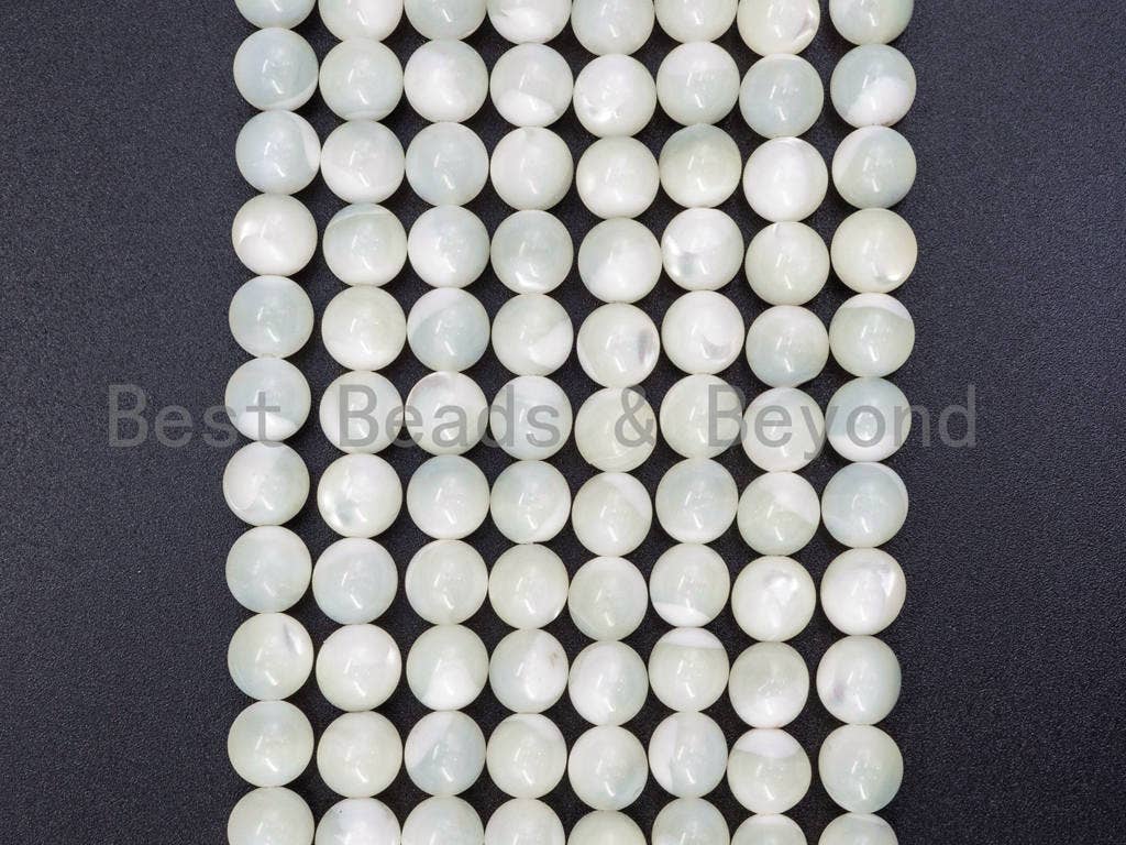 4mm/6mm/8mm/10mm/12mm  Natural White Mother of Pearl,SKU#T1