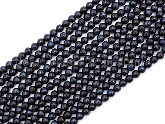High Quality Natural Blue Tiger Eye Round Beads, 4mm-20mm Round Beads, Blue Tiger Eye Gemstone Beads, 15inch Full strand, SKU#U64