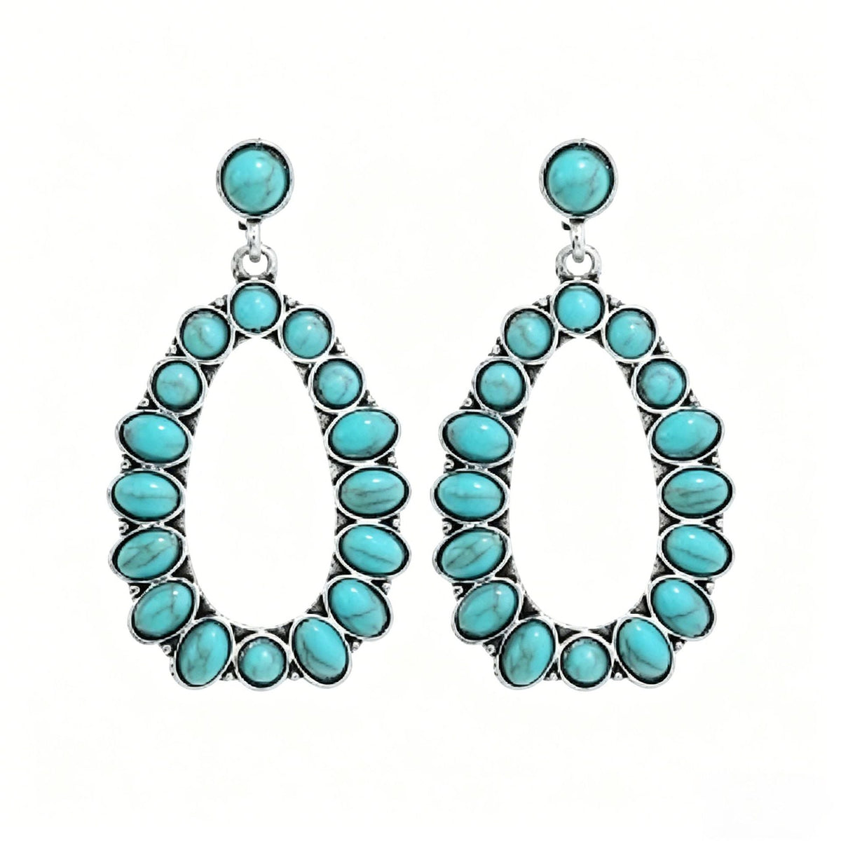 Fashionable Western-style Turquoise Jewelry Set