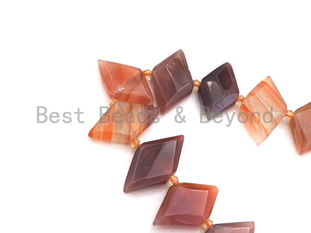 High Quality Natural Red Agate Horse Eye Shape Beads, Natural Agate beads, 16x30mm, sku#U672