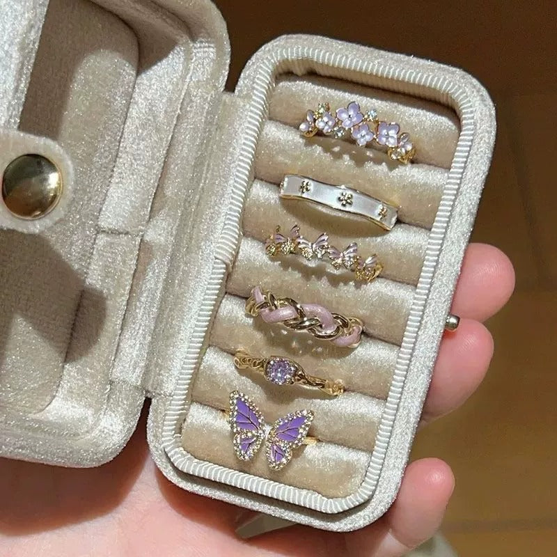2026 New Luxury Fairy Butterfly Ring For Women, Korean Style Niche Unique Design Ring