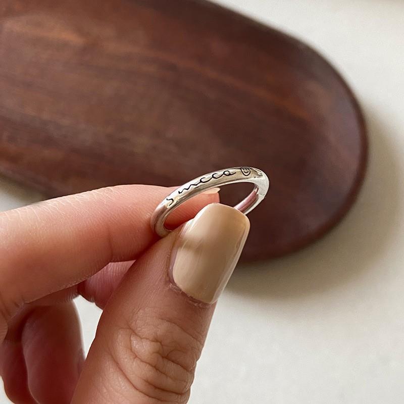 925 Sterling Silver Irregular Stackable Rings For Women, Minimalist INS Style, Non Tarnish & Versatile Band Rings