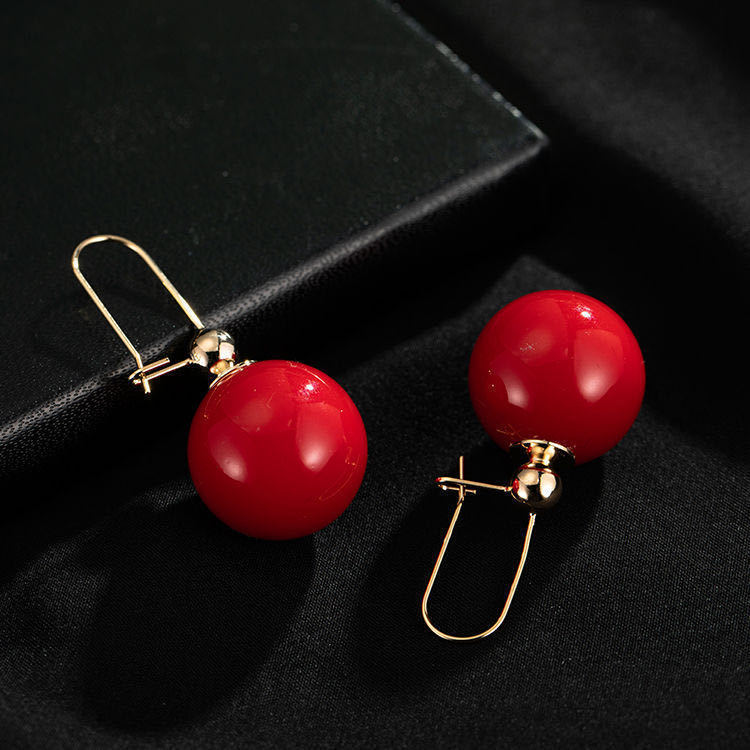 Large Pearl Silver Pearl Ear Clips For Women
